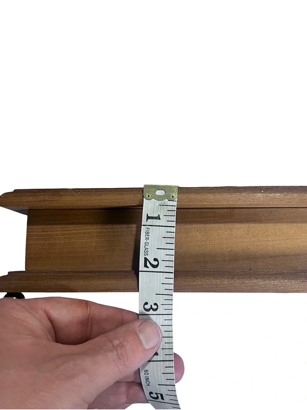 Handcrafted Ron Seese Signed Wood Keepsake Box Footed Custom Jewelry Trunk WV